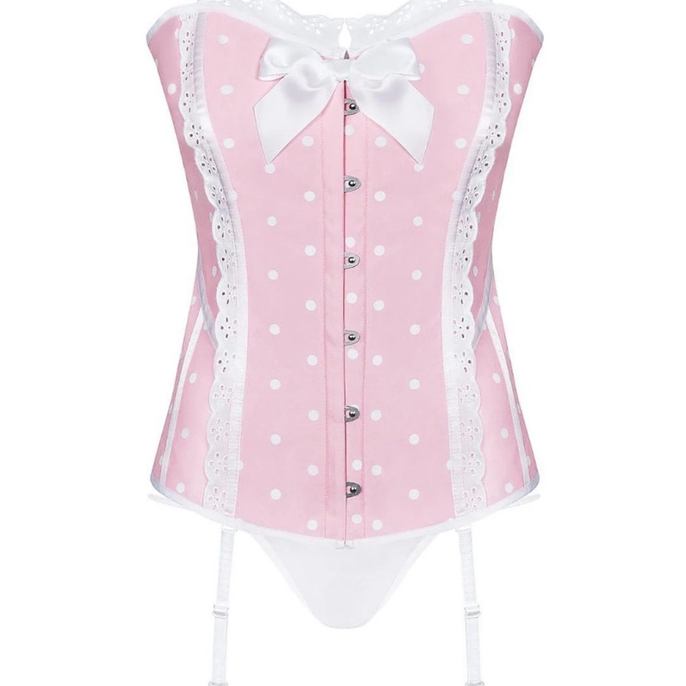 Polka dot corset!
